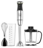 Merkloos Staafmixer handmixer - 1500 W - 20 snelheden en Turbo - Roestvrijstalen messen - 24,5 cm staaf