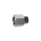 Riegler Verlengstuk, kort, M5 a., G 1/8 i., SW 12, messing vernikkeld, werkdruk max. 25 bar, bedrijfstemperatuur. Maximale 150 °C.