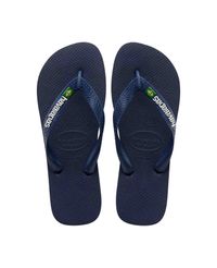 Havaianas Brasil Logo Blauw Navy