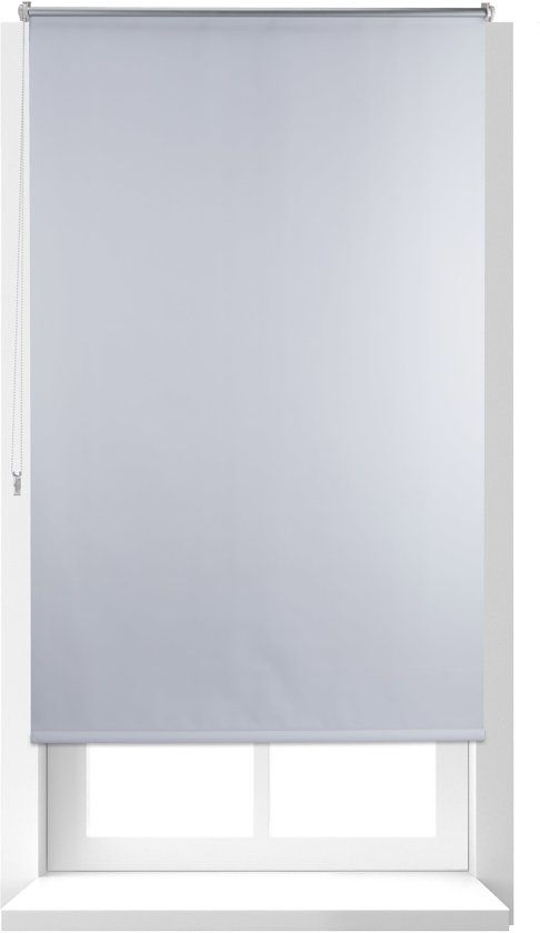 Relaxdays thermo rolgordijn wit - isolerend - zonder boren - verduisterend - diverse maten 100x160cm