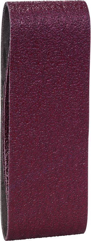 Bosch - 3-delige schuurbandenset voor bandschuurmachines, rode kwaliteit 40, ongeperforeerd, gespannen