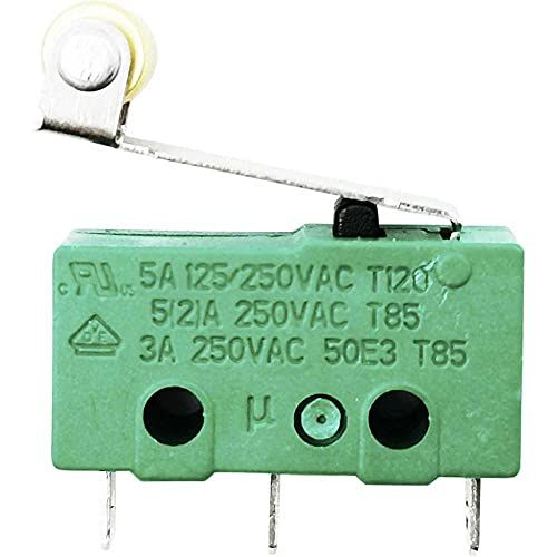 TRU COMPONENTS TC-9134620 microschakelaar 250 V/AC 5 A 1 x AAN/(ON) toetsen, 5 stuks