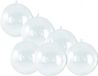 Gerimport DIY kerstballen - 6x st - D5 cm - transparant