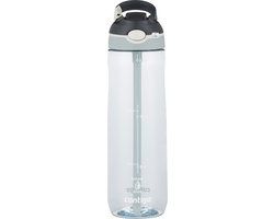 Contigo Ashland Autospout Waterfles met rietje | Grote BPA-vrije Drinkfles van 720ml | Sportfles | Lekvrije Drinkfles | Ideaal voor School, de Sportschool, Fiets, Hardlopen, Wandelen | Macaroon