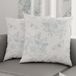 PETTI Artigiani Italiani - Paar kussenslopen, 80 x 80 cm, microvezel, bekleding, bank, woonkamer, 2 kussenslopen, kussensloop Botanic 03 Celeste, 100% Made in Italy