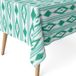ECOMMERC3 Vlekafstotend tafelkleed voor rechthoekige tafel, afmeting 180 x 140 cm, vuilafstotend, extra zacht en waterdicht, turquoise