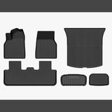 Fab.Labs Tesla Model Y Juniper Standard RWD Rubber Mattenset – Interieur, Trunk, Subtrunk en Frunk – Interieur Accessoires