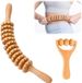 Generisch Set van 2 massage rollers, fascieroller, triggerpointroller, Gua Sha schraper, massageapparaat voor spierontspanning in de nek, benen en rug