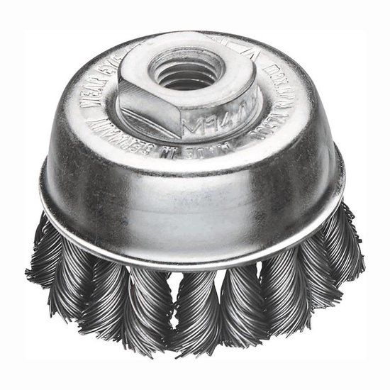 Lessmann bekerborstel Ø 65 mm M14 draaddikte 0,5 mm