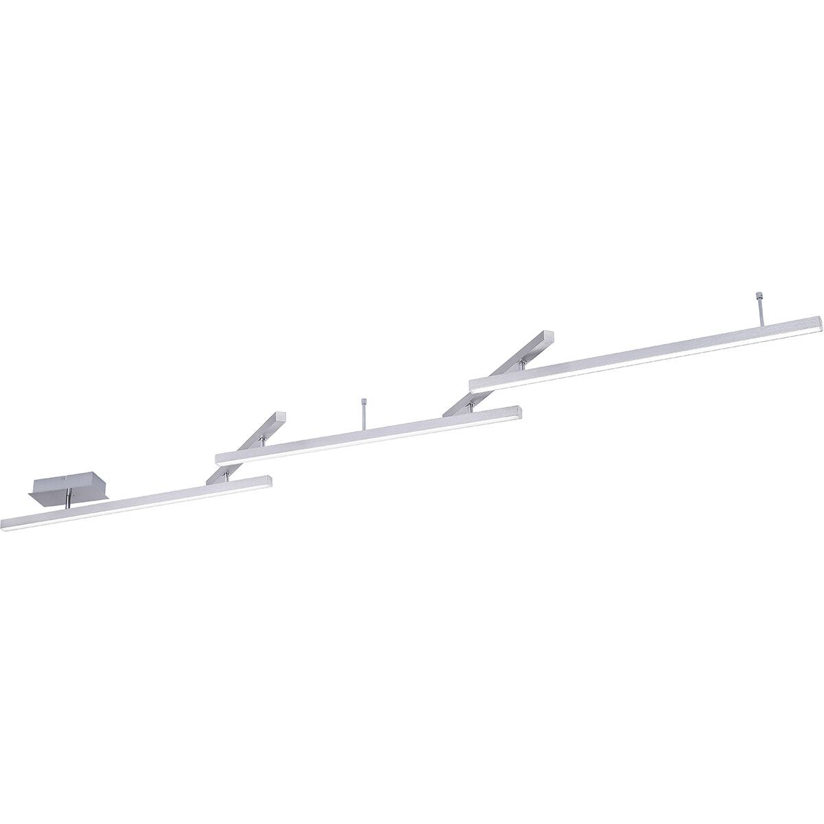 BES LED Trion Melon Plafondlamp - 23W - RGBW - Dimbaar - Mat Nikkel - Aluminium