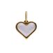 Lucardi - Dames Stalen goldplated bedel hart - Hanger - Staal - Goudkleurig