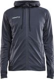 Craft Evolve Jas Met Kap Heren - Asfalt | Maat: 3XL
