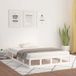 Maison Exclusive - Lit en bois massif, blanc, 150x200 cm