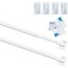 Tringle à rideaux - Extensible 90 à 150 cm - Blanc, Set de 2