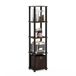 Furinno Turn-N-Tube 5-Tier Display Decoratieve Plank met Bin, Columbia Walnoot/Zwart/Donkerbruin