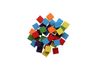 GLOREX Houten kubussen, meerkleurig, 15 mm