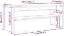 vidaXL TV-kast Sonoma grijs 100 x 35 x 40 cm