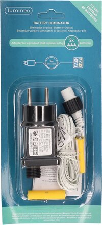 Lumineo Adapter 2x AAA batterij vervanger - Oplaadbaar - 1 stuk(s)