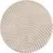 Ayyildiz Art – Tapis à poils courts – Crème – Scandinave bohème – Ø 200 cm rond