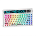 Machenike KT84-B84W Clavier mécanique 75% Triple mode QWERTY US Blanc