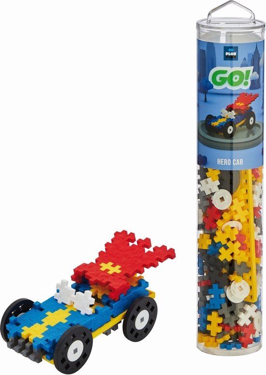 Plus-Plus GO! Tube Auto Held 200-delige Bouwset