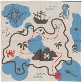 Folat Party Products Servetten - Pirate Party - 33 x 33 cm - 20 stuks