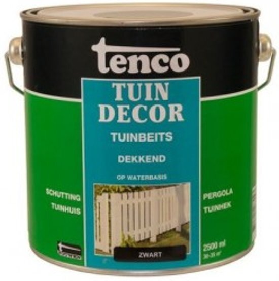 Tenco tuindecor / douglas beits dekkend zwart - 2 5 liter