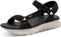 Tamaris - Dames - Plateau sandalen - Zwart - Maat 37