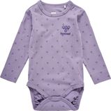 Hummel Hmlbeesy rompertje met lange mouwen - Maat 68 - Lavender Gray