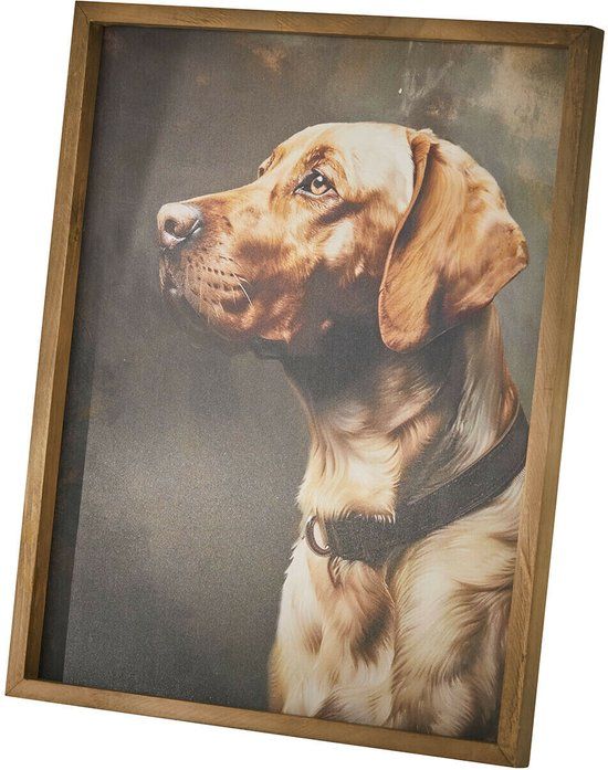 LOBERON Schilderij Purrana bruin
