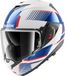Shark Oxo systeemhelm motorhelm Sikter wit rood blauw - Maat XXL