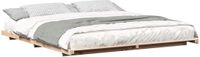vidaXL Bedframe Bruin 180 x 210 cm Massief grenenhout