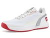 Wilson Rush Pro 5 Chaussures de tennis pour homme, Blanc Rouge Wilson Noir, 40 EU