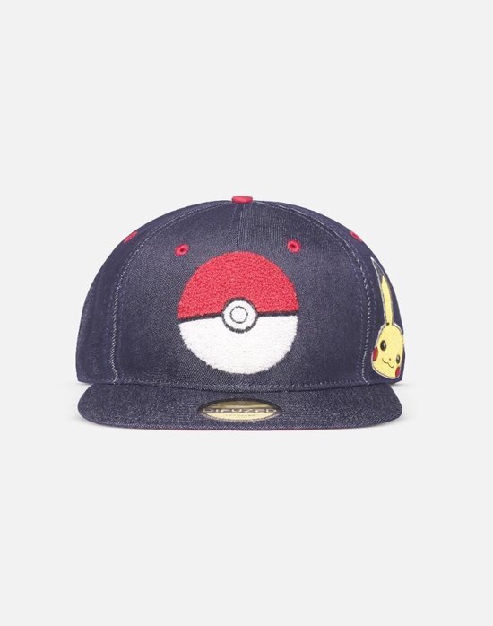 Difuzed Pokémon Snapback Pet Denim Blauw