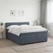 Maison Exclusive - Lit boxspring avec matelas, gris foncé, 180 x 200 cm, velours