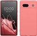 kwmobile telefoonhoesje geschikt voor Google Pixel 7a - Hoesje voor smartphone - Precisie camera uitsnede - In Pastelkleurig koraal
