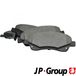 JP GROUP Kit de plaquettes de frein, frein à disque 4863602510