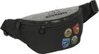 Harry Potter House of Champions Heuptas - Zwart Grijs - 23 x 12 x 9 cm - Telefoontasje