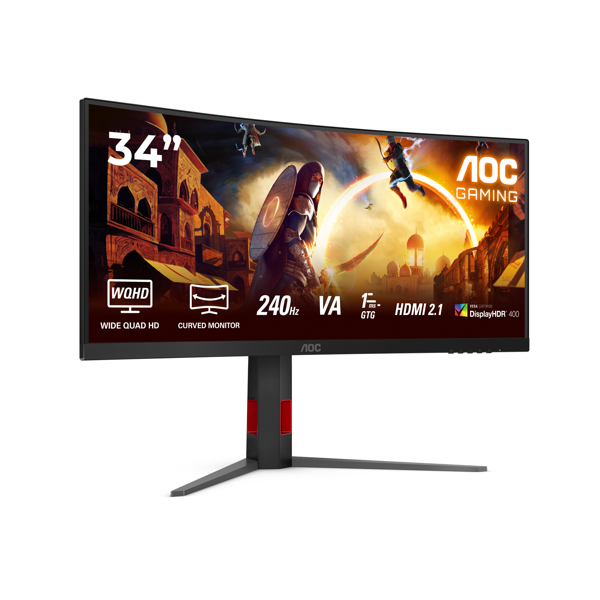AOC G4 CU34G4Z 34" Ultrawide QHD 240Hz Gaming Monitor