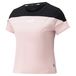 PUMA Around the Block T-shirt voor Dames, Roze/Zwart, Maat L