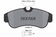 TEXTAR Jeu de plaquettes de frein 2154601