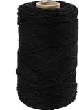 Creativ Company Macramé Cord, 198 m, 2 mm, Black