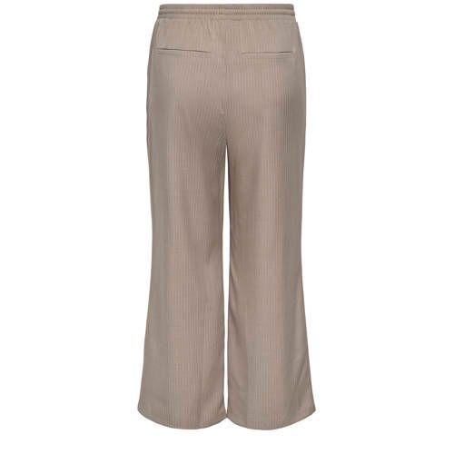 ONLY CARMAKOMA loose fit casual broek Plus Size - beige