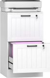 HOMCOM Archiefkast - MDF - 40x40x71cm - Wit