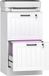 HOMCOM Archiefkast - MDF - 40x40x71cm - Wit