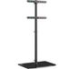 ONKRON Verrijdbare TV-standaard voor 30-60 inch TV’s tot 41 kg, universele TV-voet draaibaar & in hoogte verstelbaar max 400x400 VESA, TV-statief van gehard glas Zwart TS5065-B