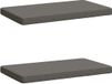 vidaXL - 2-delige - Coussin de banquette - VUGHT - 2 - st - 100% - Polyester - Gris