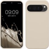 kwmobile telefoonhoesje geschikt voor Google Pixel 10 Pro XL - Hoesje met siliconen coating - Smartphone case in mat crème