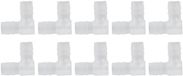 Dailygoody - Adaptateur coudé en plastique - Connecteur de tuyau à 90 degrés - 10 pièces - 10mm - Blanc