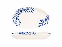 Bonna Serveerschaal - Lavis Blue - Porselein - 25x14 cm - set van 2